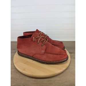 Danner Chukkas Red Suede Leather Lace Up Boots Mens Size 11.5 D Bossa Nova‎